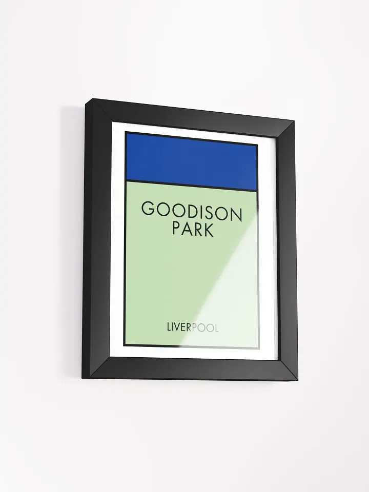 Goodison Park Liverpool Monopoly Title Art Framed Print product image (2)