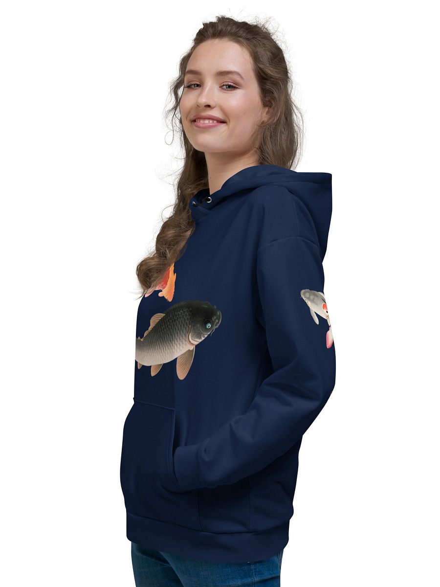 Common and Golden Carp All-Over Print Recycled Unisex Hoodie product image (5)