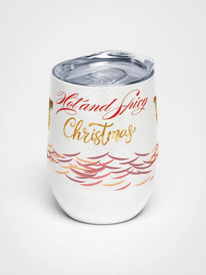 Festive Spice Wine Tumbler Spiced Holiday Cheers Wine Tumbler gift for moms dads colleagues friends product image (1)