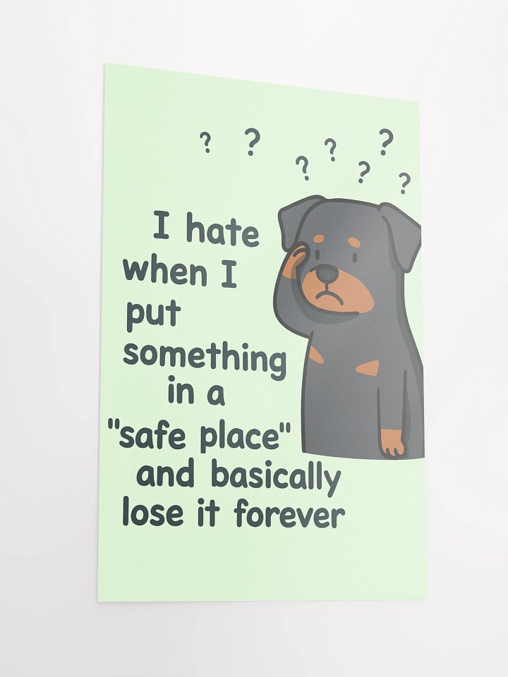"Safe Place" Rottweiler Poster product image (4)