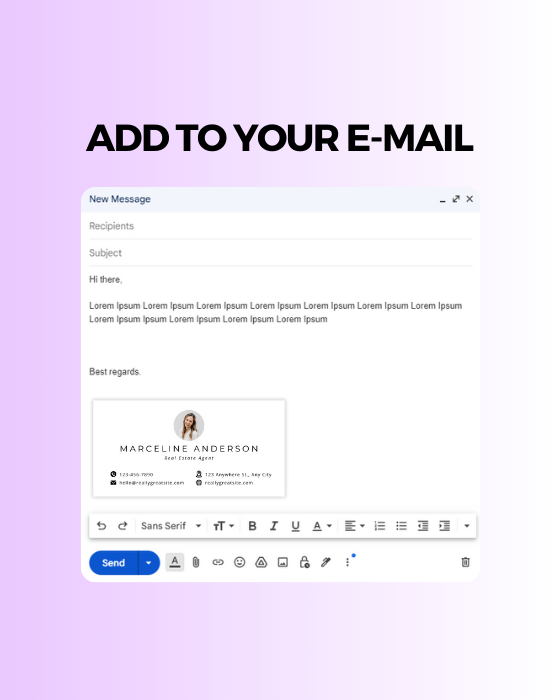 Simple Real Estate Business Email Signature product image (3)