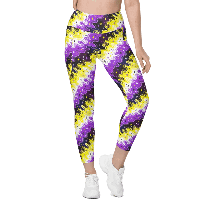 Non-Binary Pattern Pocket Leggings product image (2)