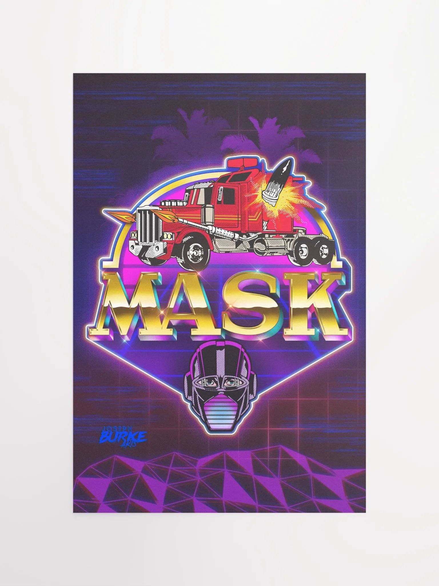MASK 80's Cartoon 12x18 Fine Art Print product image (4)