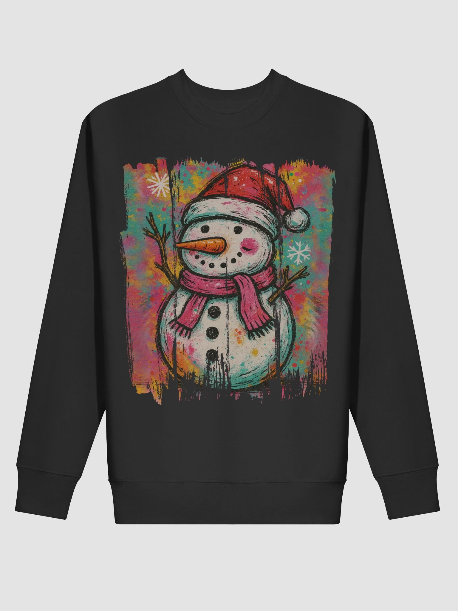 Festive Snowman Santa Sweatshirt product image (2)
