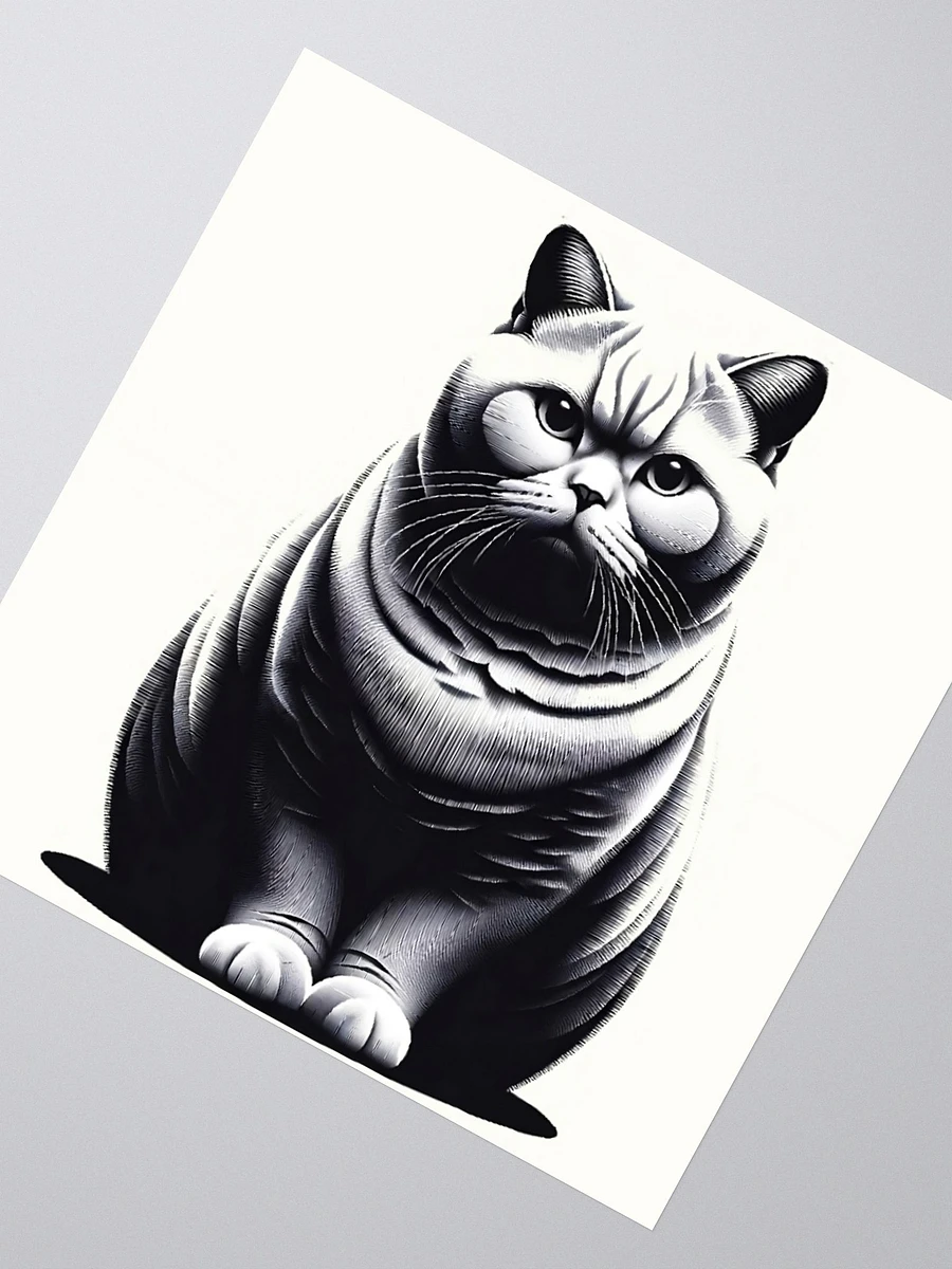 Kiss Cut Stickers: British Shorthair Monochrome product image (2)