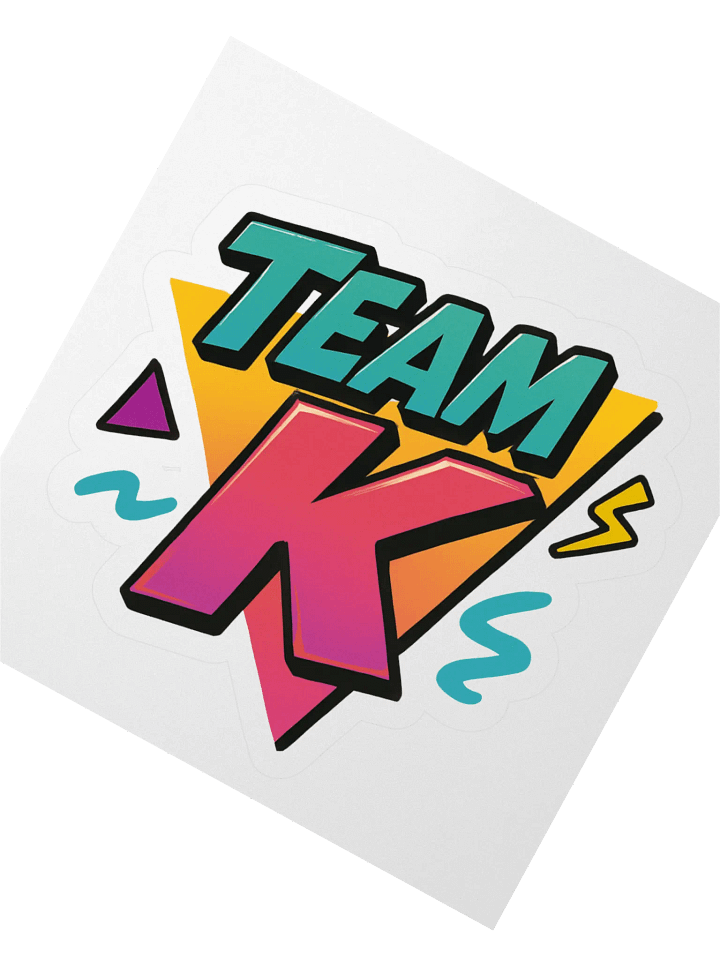 Team K 1990's STICKERS product image (4)
