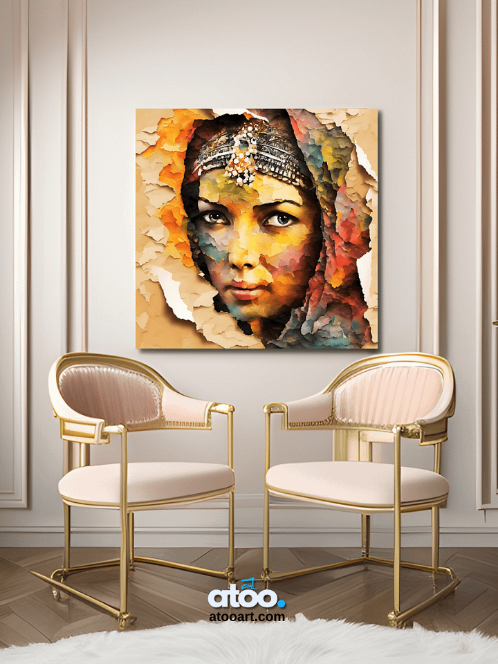 Paper Collection | Deep River | Canvas Art Painting product image (2)