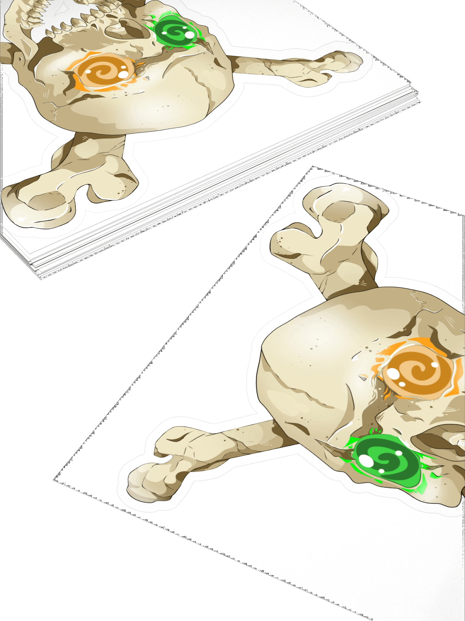 GravitAria Realism Skull Sticker (No border) product image (4)