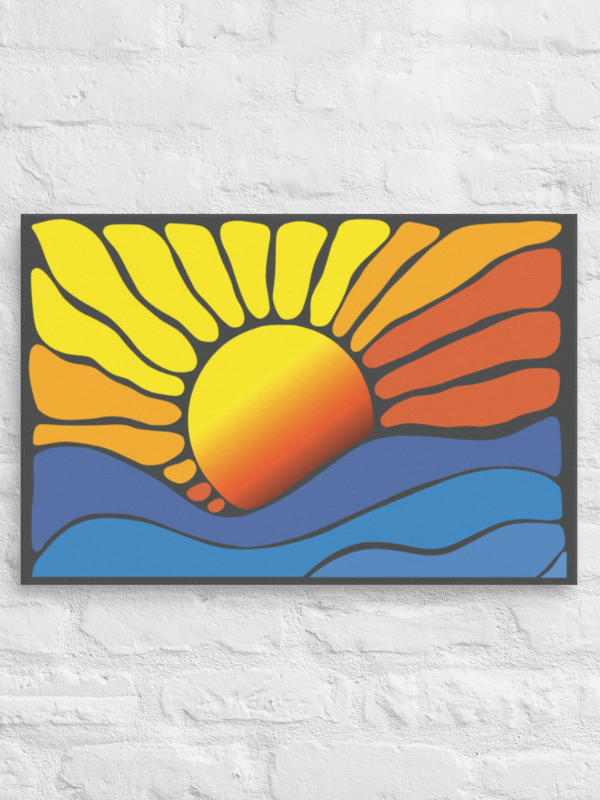 Abstract Sunrise Canvas 2:3 product image (3)