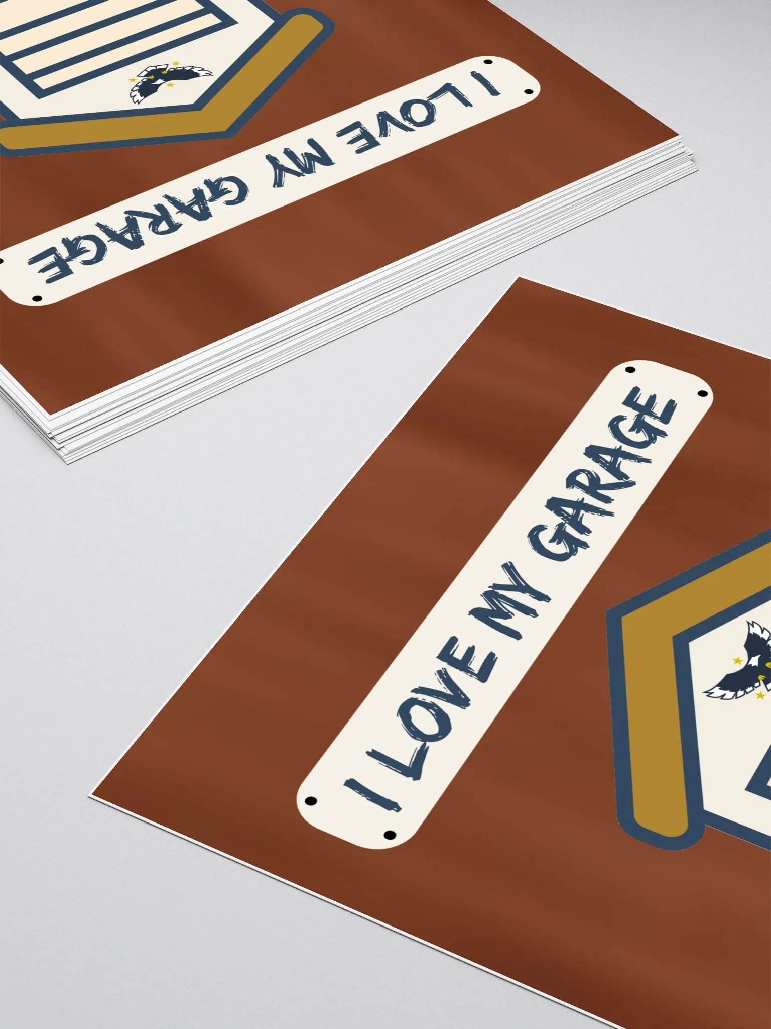 I Love My Garage - sticker - mahogany product image (4)