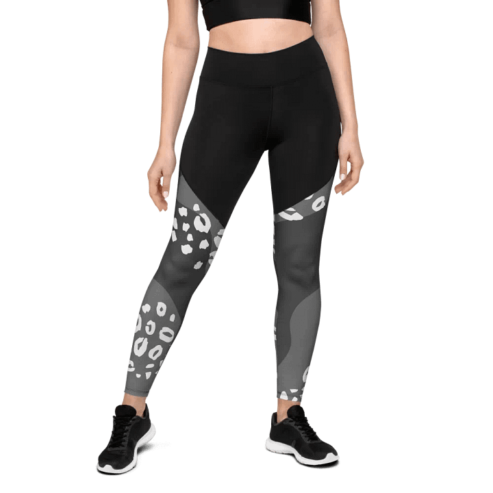 Grey Safari Chic Compression Leggings product image (2)