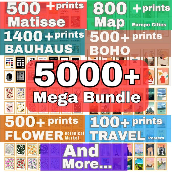 5000+ Gallery Wall Set Digital Art product image (1)
