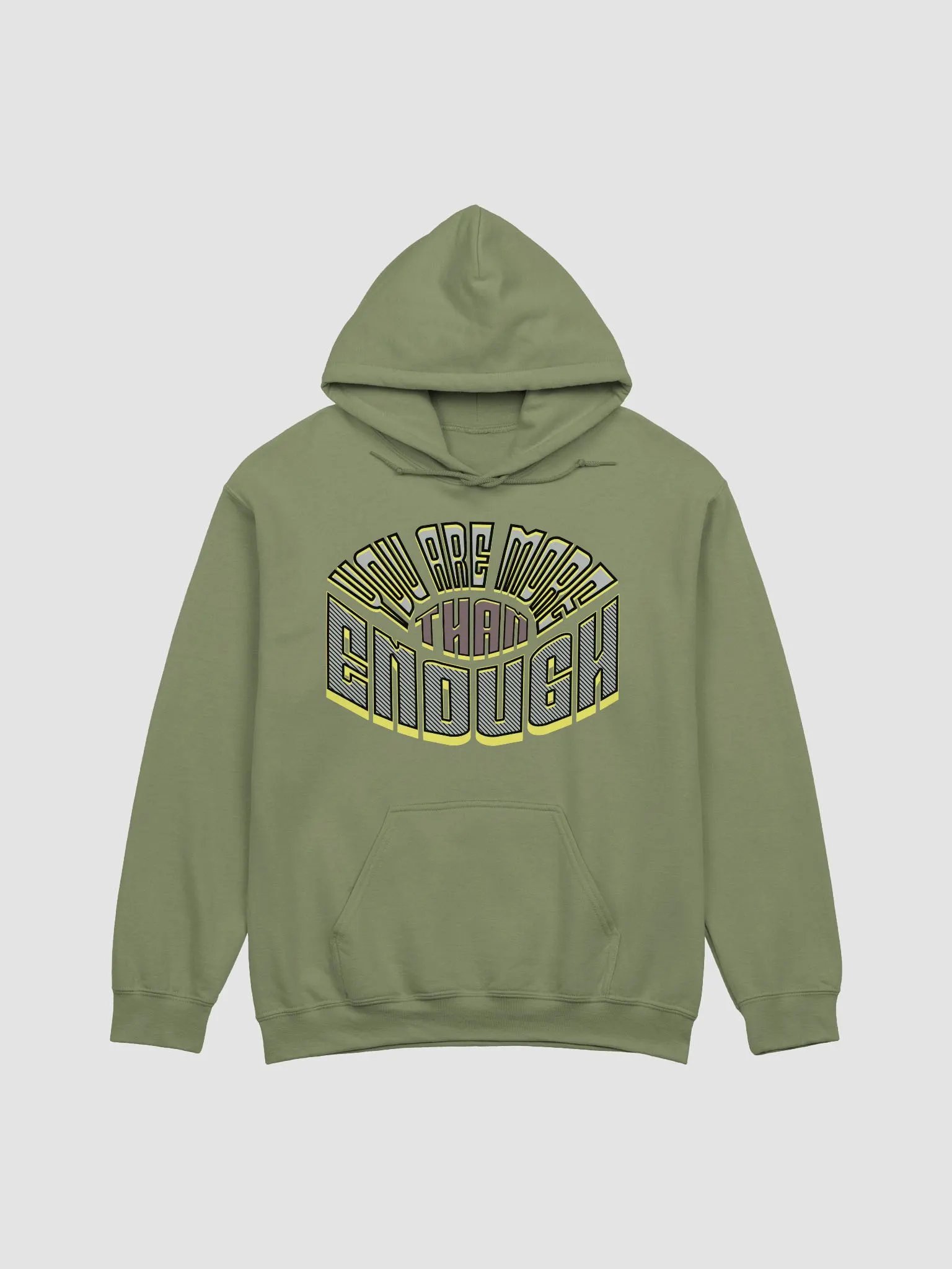 You Are More Than Enough Empowerment Typography Hoodie product image (13)