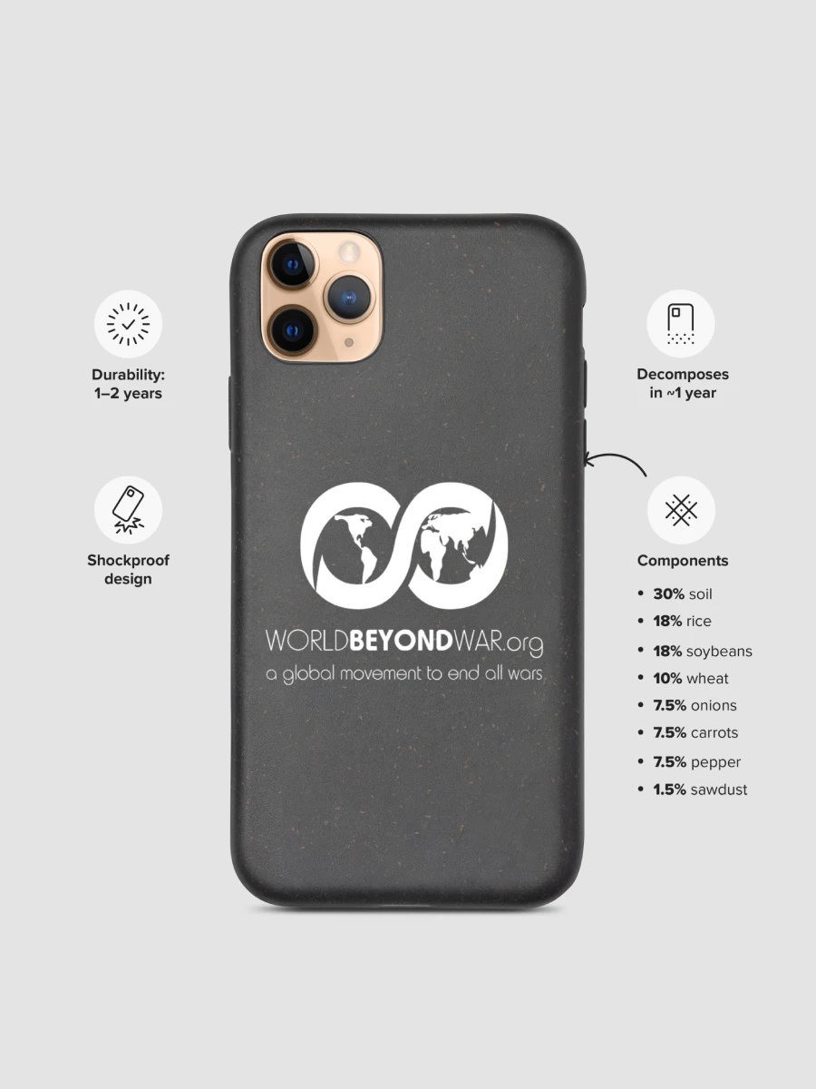 World BEYOND War Biodegradable iPhone Case AOP ECO521 product image (17)