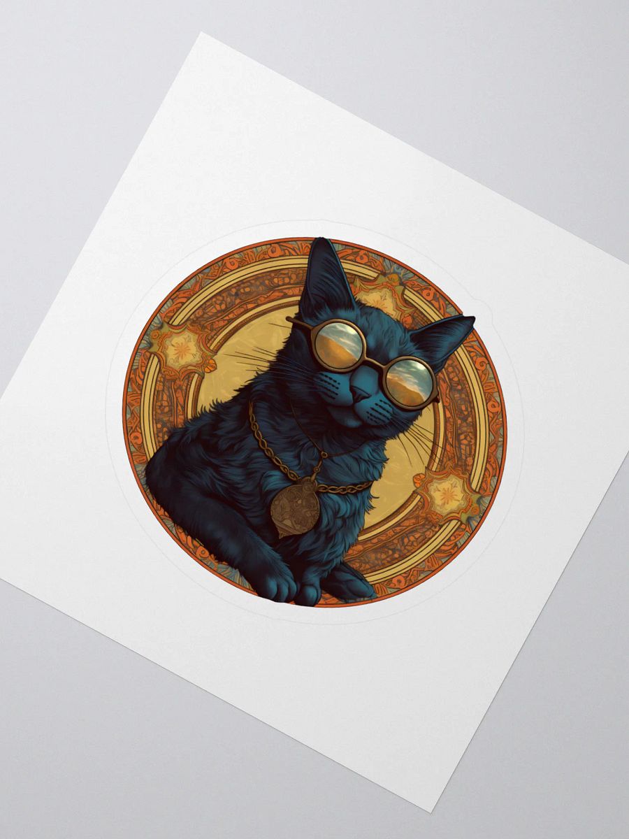 Mandala Cat Reflection Sticker product image (2)
