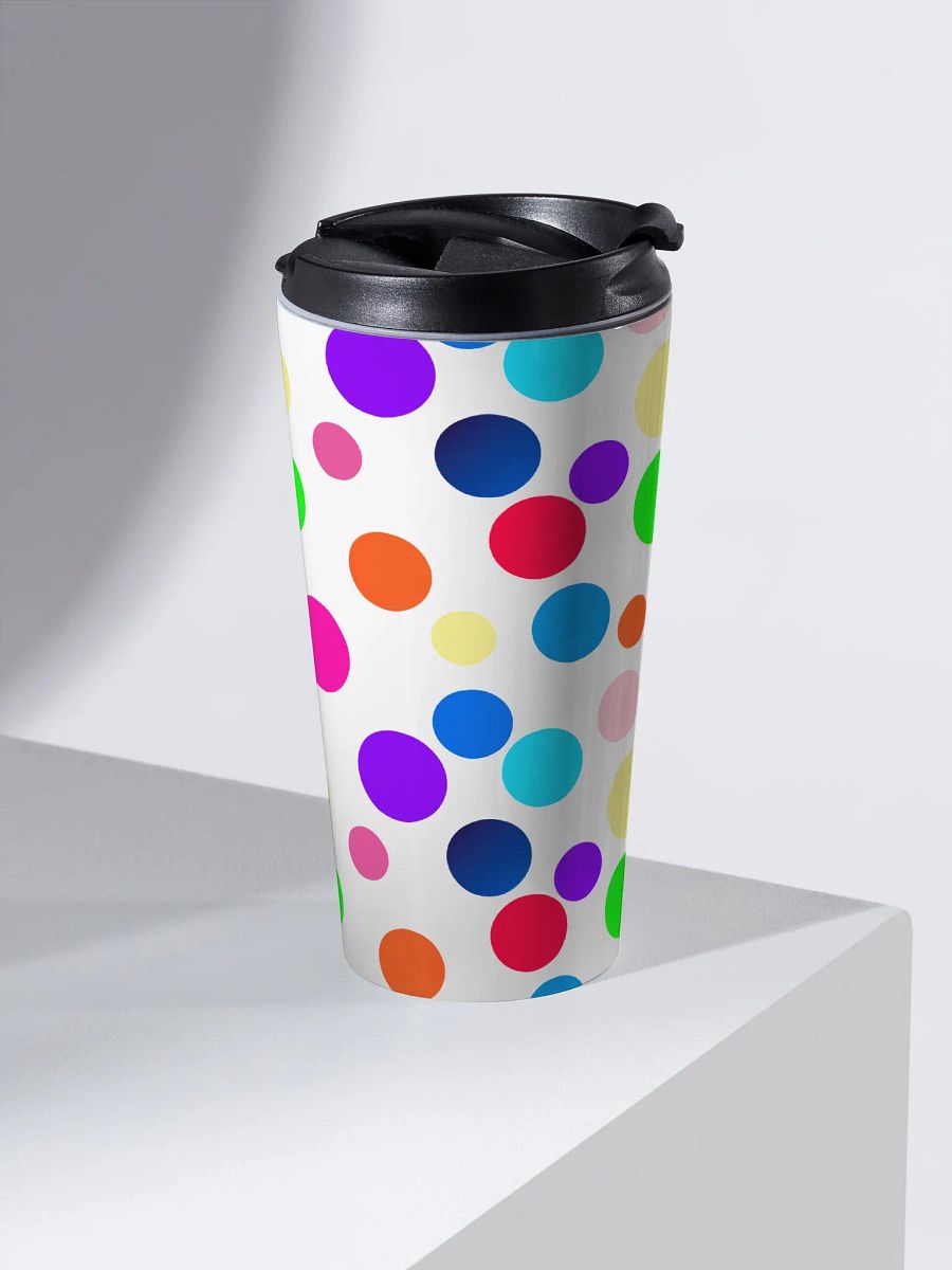 Playful Circle Burst Stainless Steel Travel Mug product image (2)