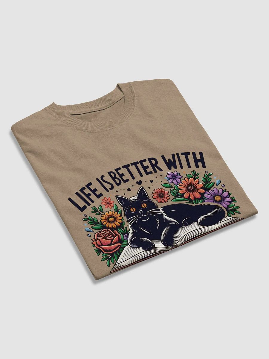 Life is better wtih cats and books Tshirt product image (12)
