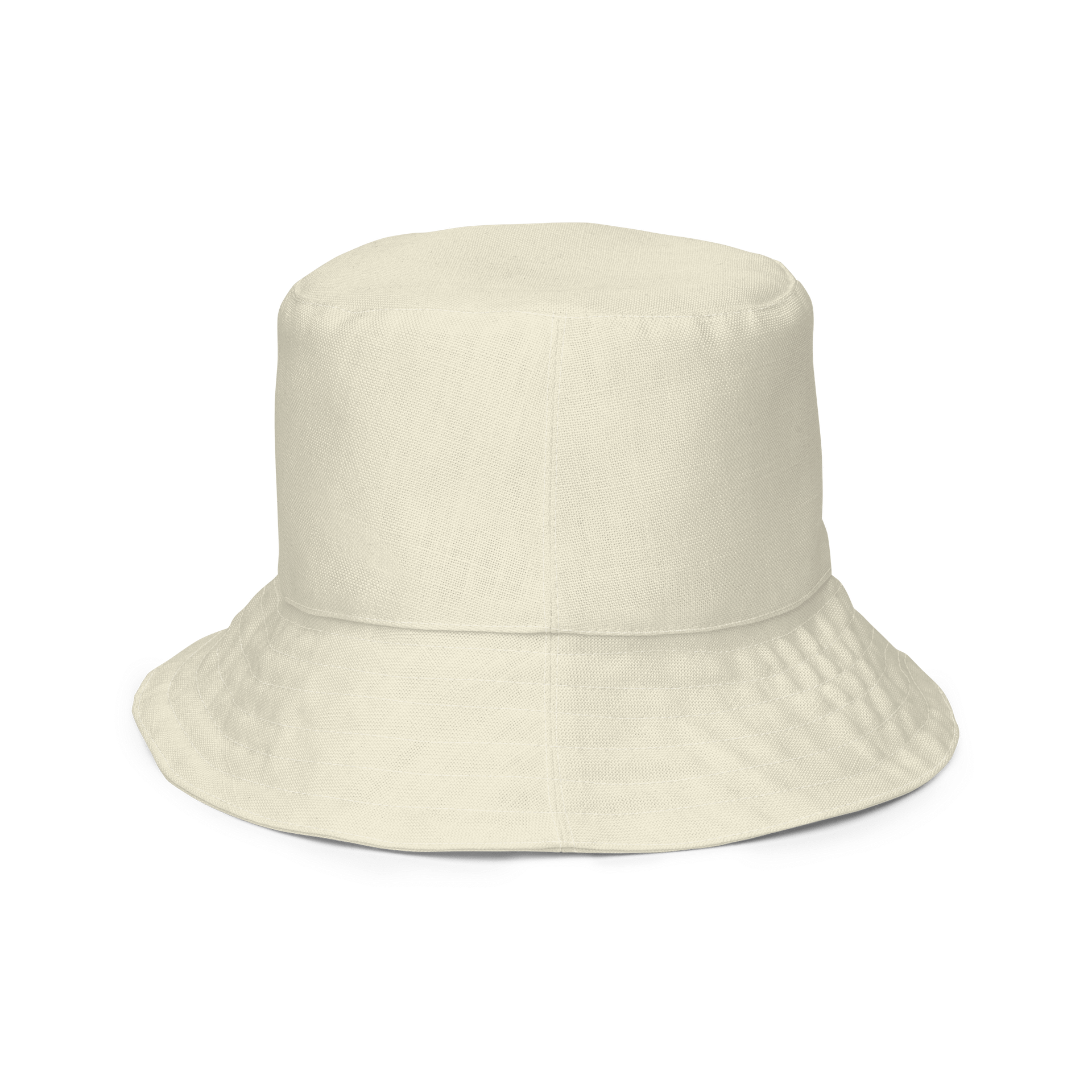 Off White Beige Solid Color Bucket Hat product image (6)