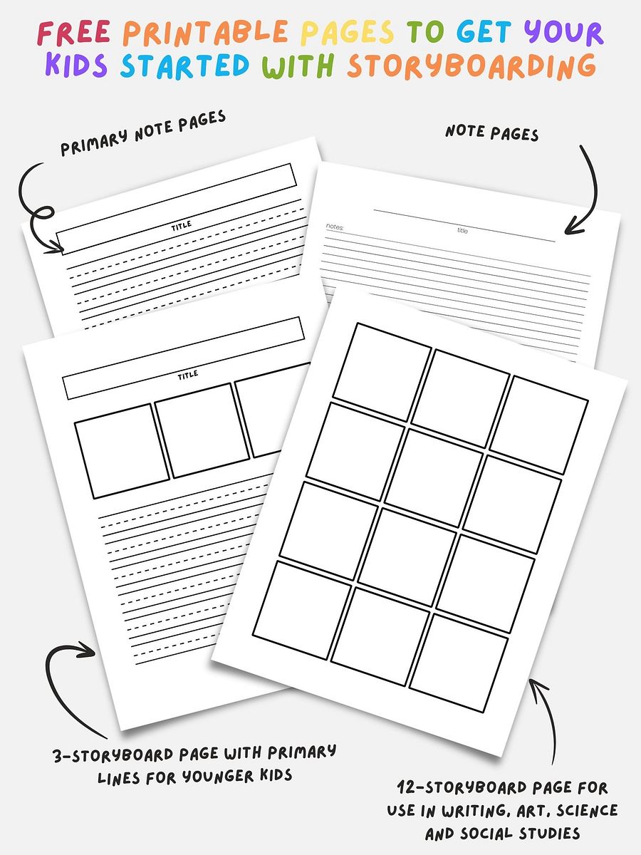 Storyboard Kit Free Printable product image (2)
