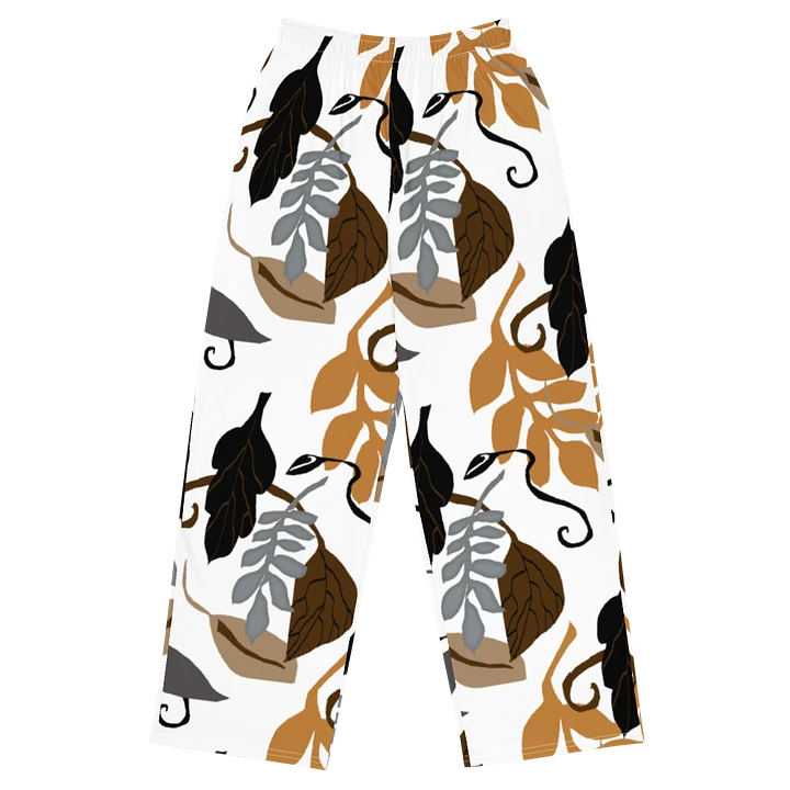 Neutral Leaves Wideleg Pants product image (1)