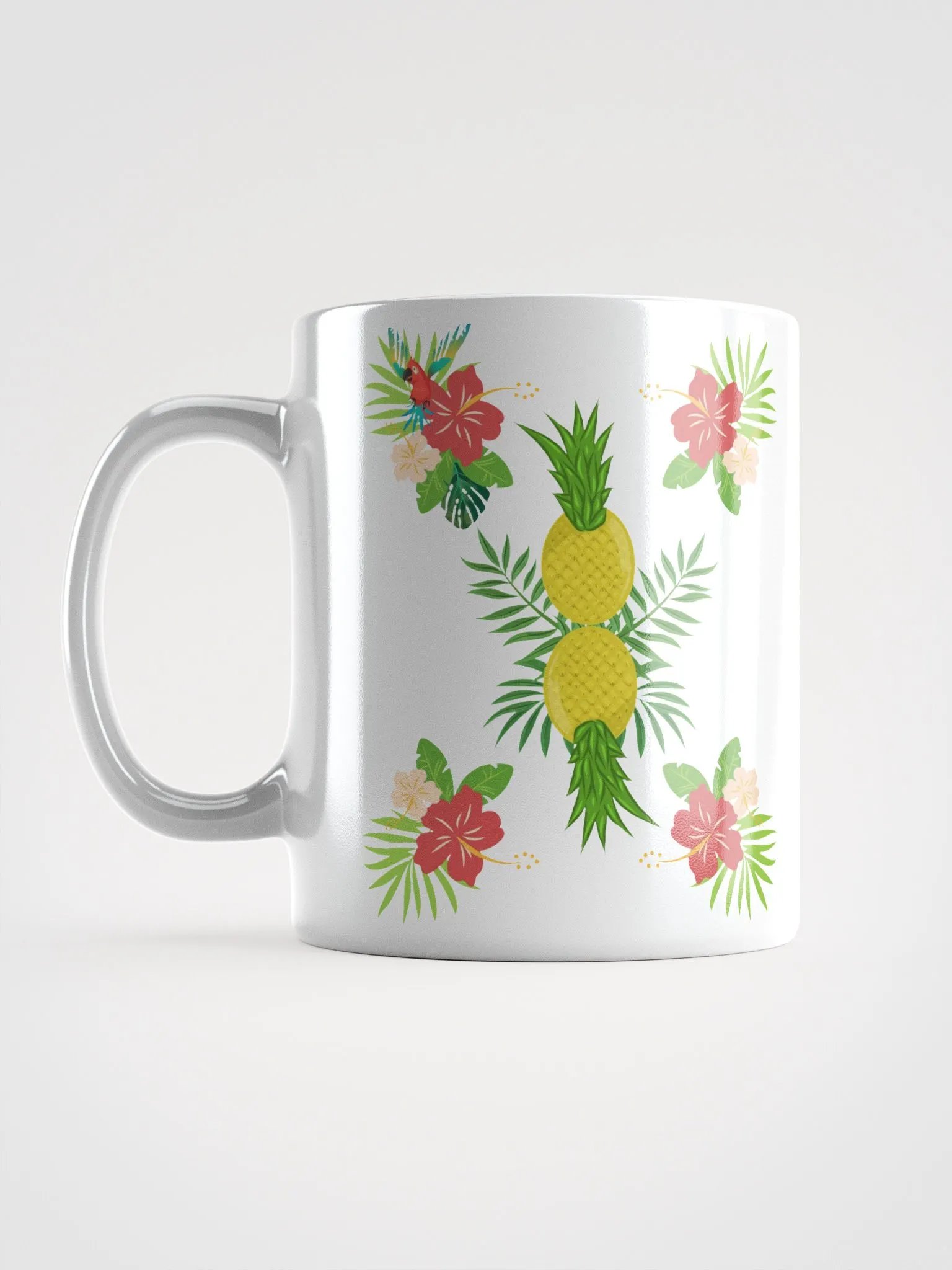 Pineapple Paradise Pattern Design White Mug product image (18)