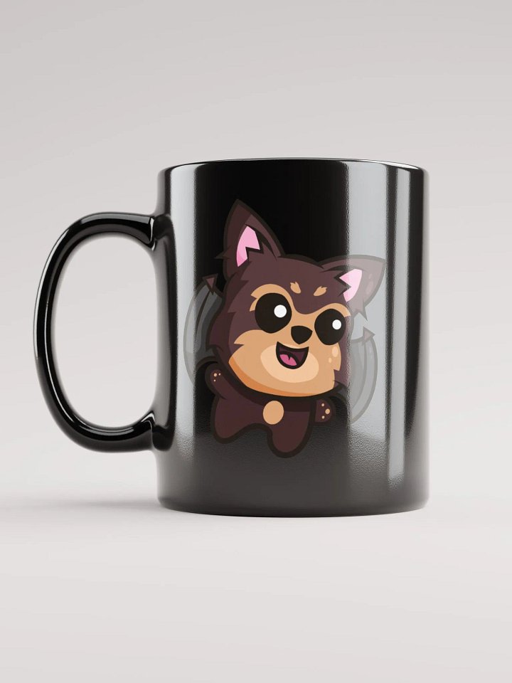 SNOOPY BAT GLOSSY BLACK MUG product image (1)