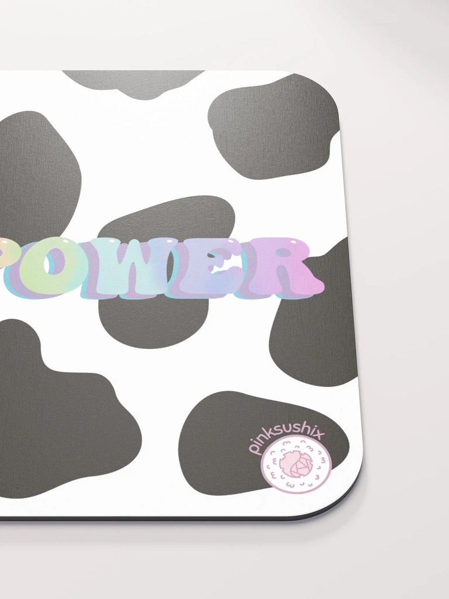 Rainbow Moo Power Cow Print Classic Mouse Pad product image (5)
