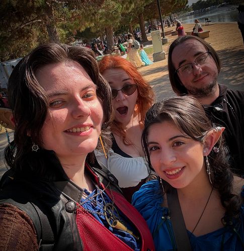 Ren faire 2024!! Featuring the first version of me cosplaying my dnd character! it’s my guy! my dude! i friCKIN LOVE RENAISSA...