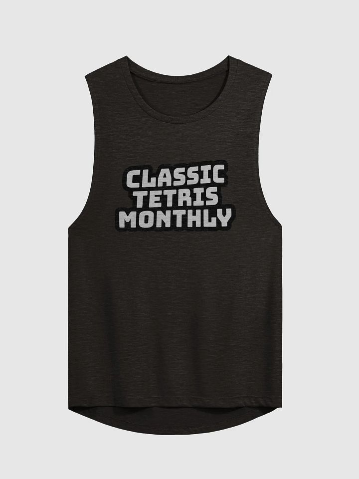 A "ladies flowy muscle tank" product image (1)