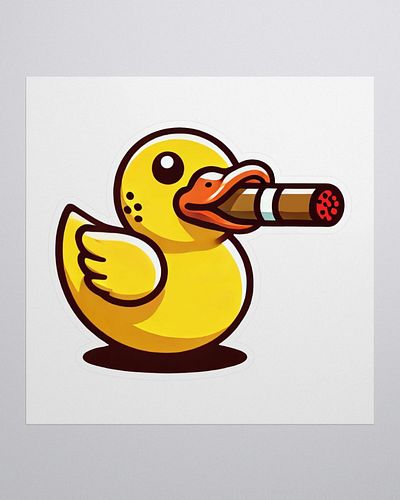 Call it a duck puffin’ smoke.
Ruber ducky ready for the sticky sticky.
Right after a cigar, for sure.
