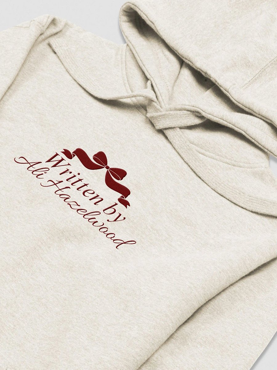 "Written by Ali Hazelwood" - Cozy Literary Embroidered Hoodie product image (1)
