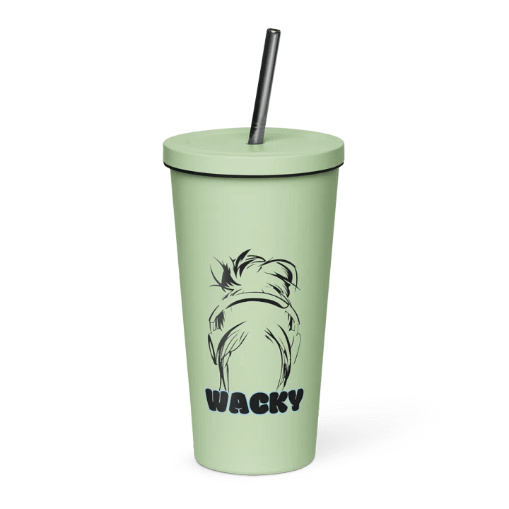 Wacky Tumbler W/ Straw (Black Logo) product image (3)