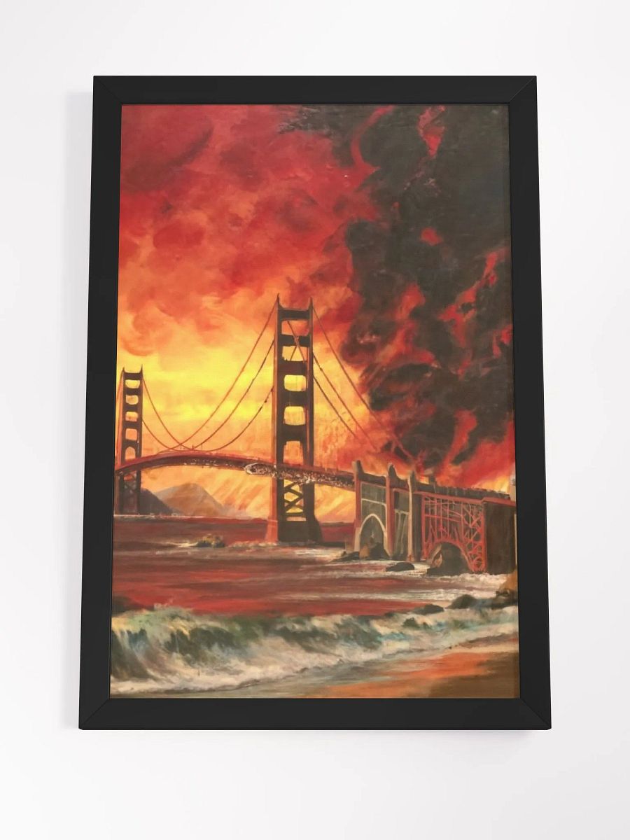 Golden Gate Inferno: A Fiery Rendition of San Francisco's Icon product image (14)