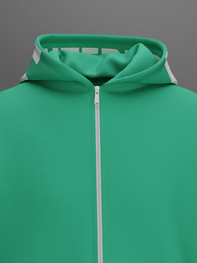 Hoodie with Zipper Mockup design Walking & 360 Animation 4k product image (6)