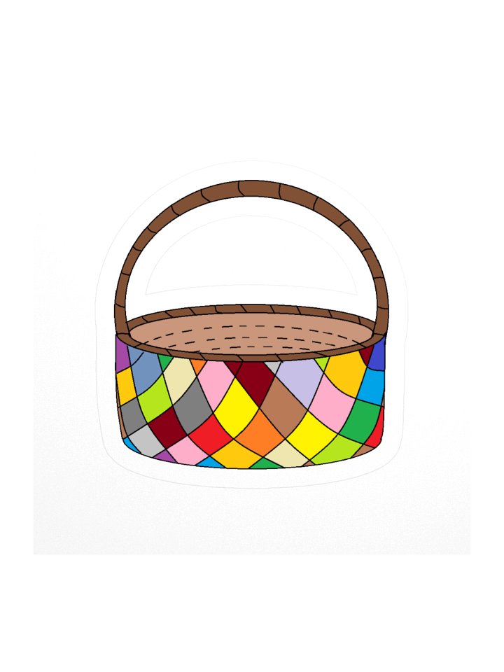 Vibrant Diamond Patchwork Kiss Cut Stickers product image (2)