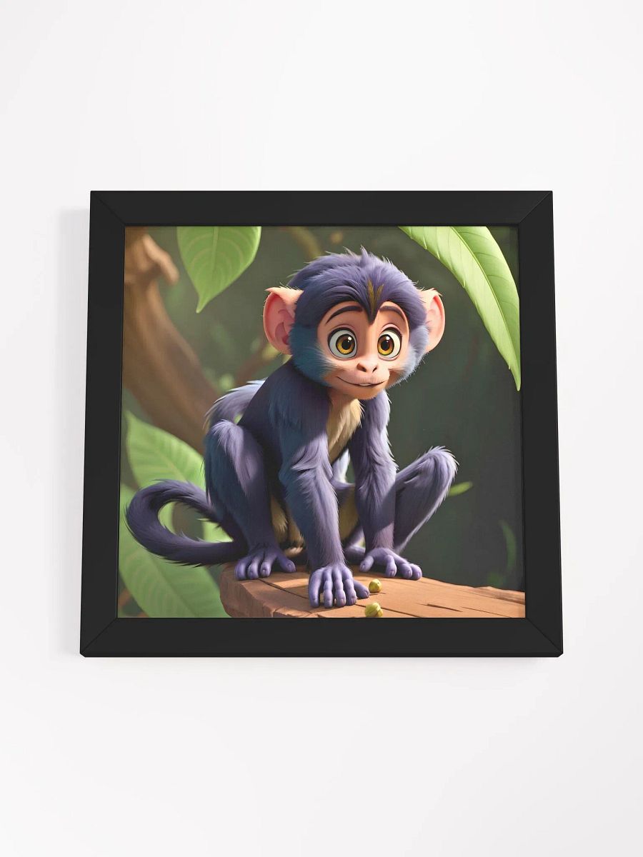 Endangered Species - Mexico - Spider Monkey Eco-Friendly Ayous Wood Framed Poster product image (4)