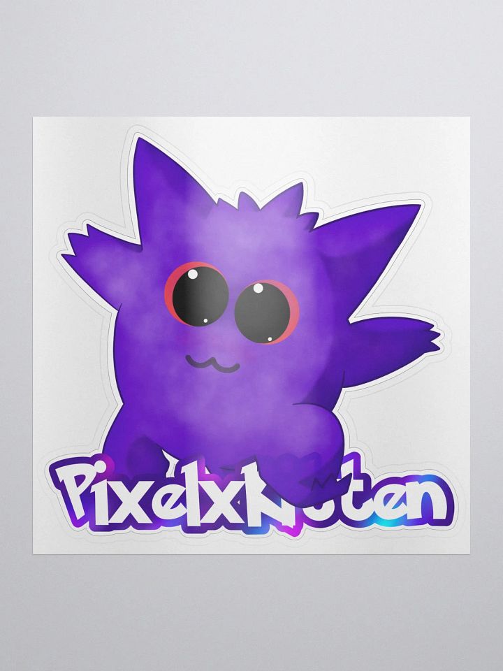 PixelxKitten Gengar Logo Sticker product image (1)