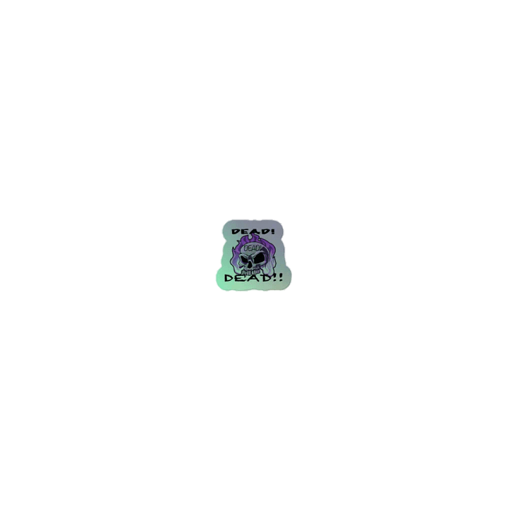 Deadly Holographic Skull Sticker Sheet product image (1)