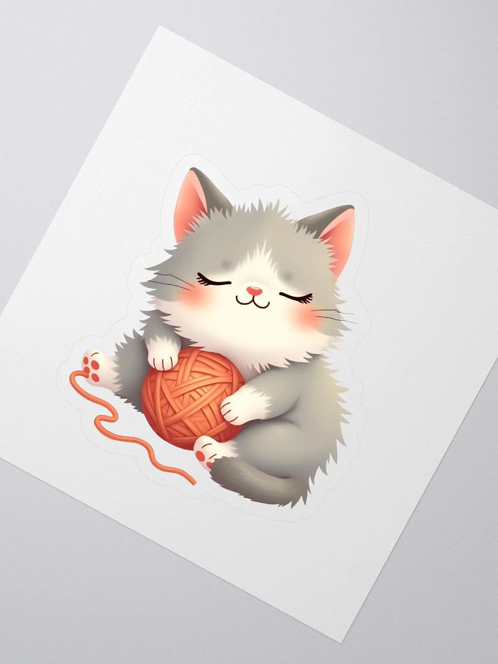 Sleeping Kitten Sticker product image (2)