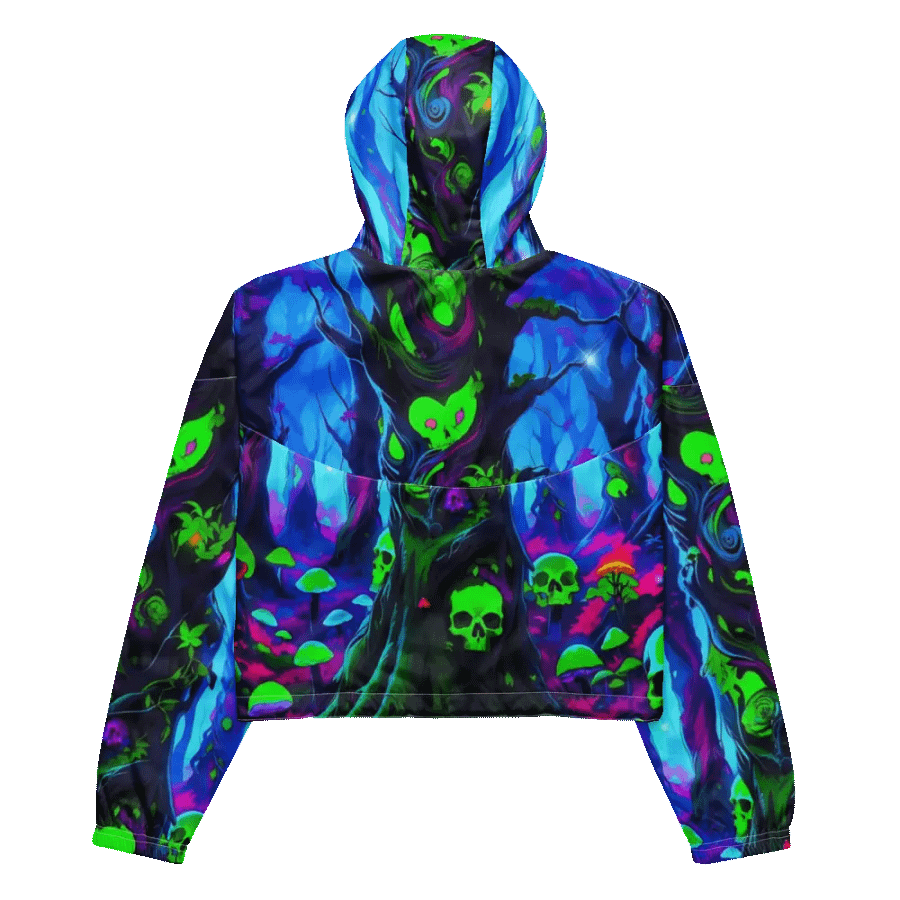 Neon Skull Forest Women's Windbreaker product image (11)