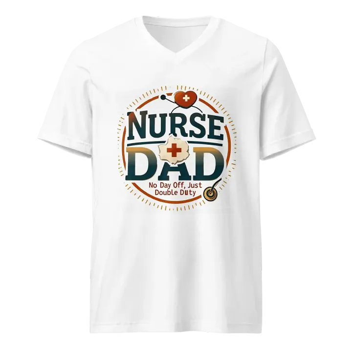 Nurse Dad Double Duty V-Neck Tee product image (1)