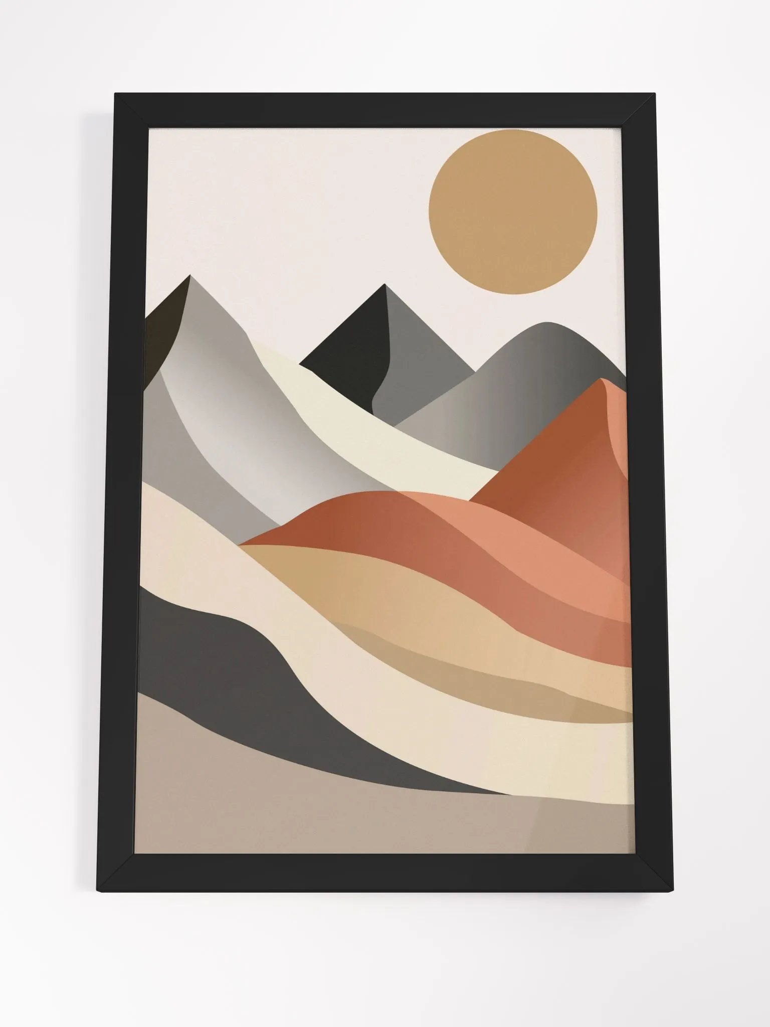 Minimalist Mountain Landscape Framed Poster product image (19)