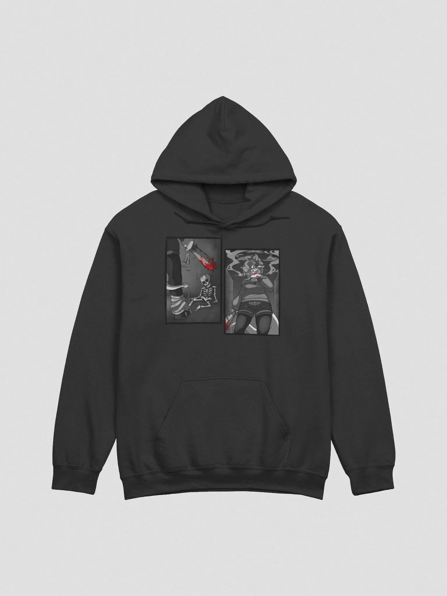 Sketchy's Scuffle | Manga Panel Hoodie product image (2)