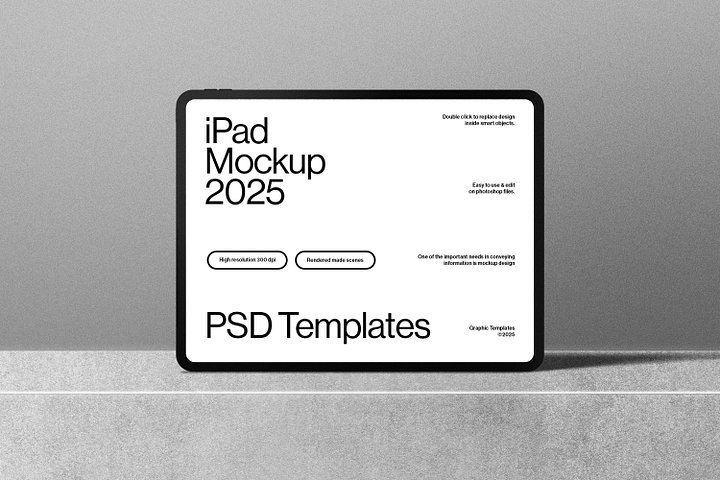 iPad Mockup Standing On Podium product image (1)