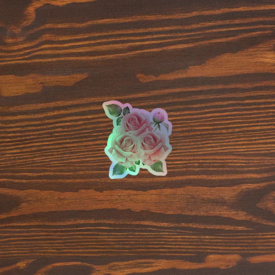 Bloomed Rose Garden Holographic Sticker Sheet product image (5)