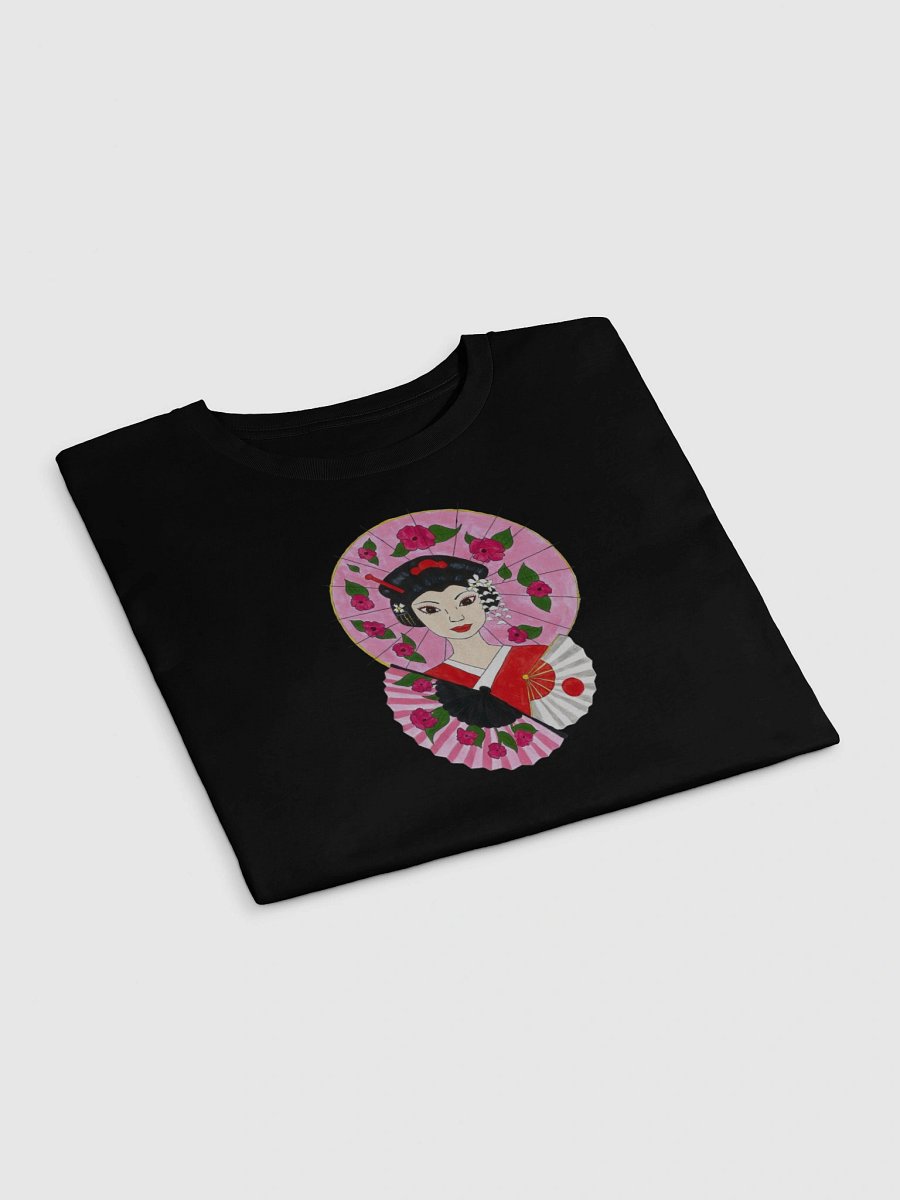 Japanese Geisha (art by Dina R.) akril painting picture - Women's Premium Crop Top product image (11)