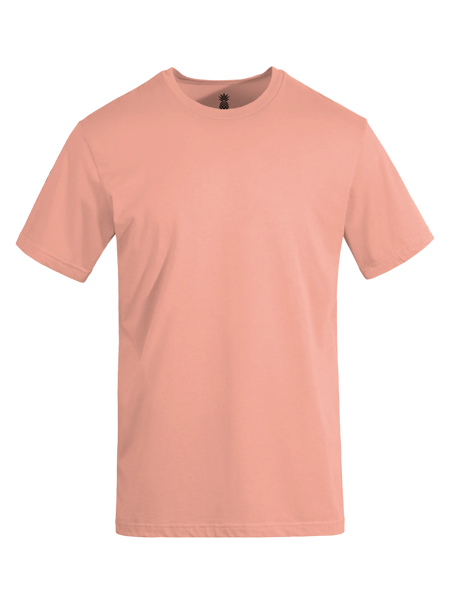 Slim Fit Lightweight Lucky Pineapple® Minimalist Sleeve Solid Color Unisex T-Shirt (White & Light Colors) product image (8)