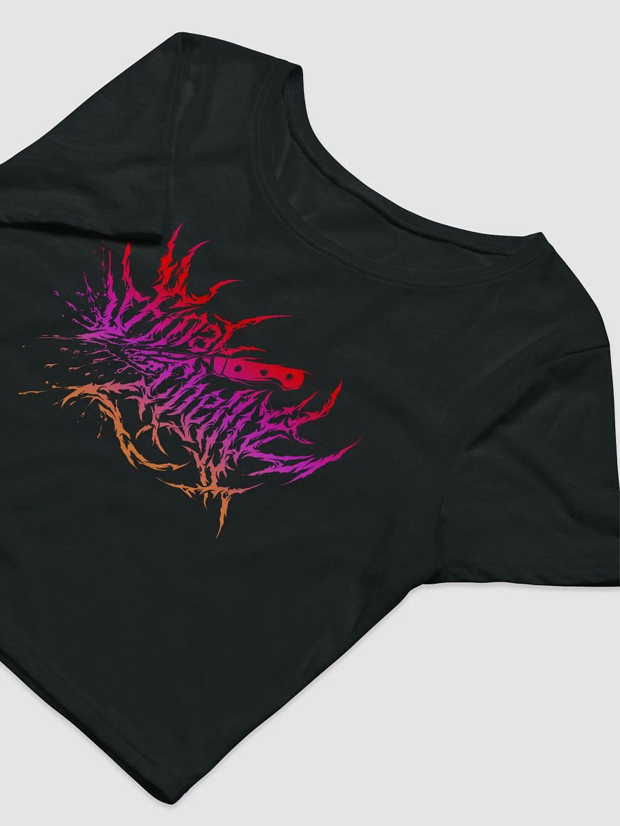 Keep It Metal Pink Logo Womens Printed Crop Top product image (3)