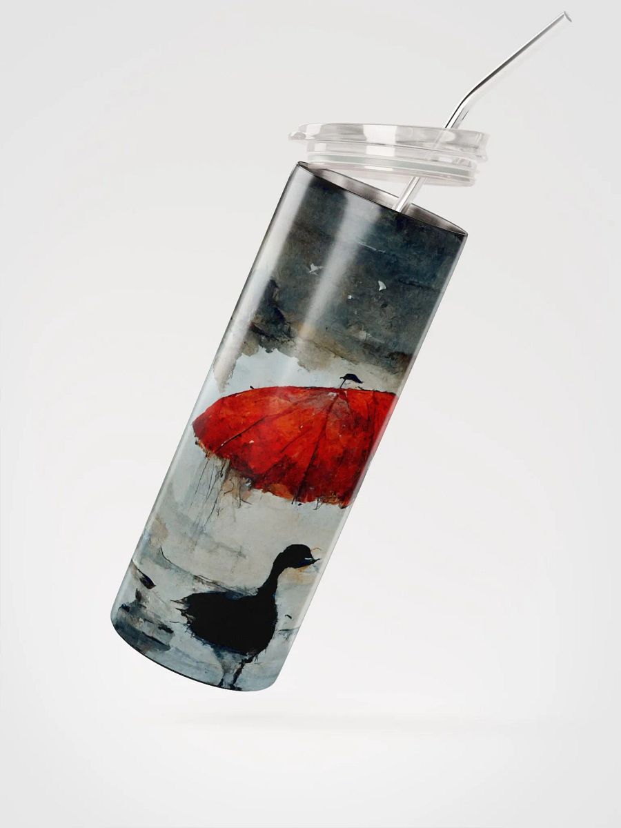 Misty Red Umbrella Stainless Steel Tumbler product image (2)