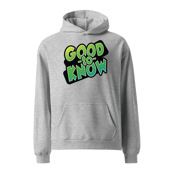 Good to Know Hoodie product image (1)